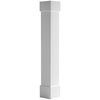 Ekena Millwork Craftsman Classic Square Non-Tapered Smooth PVC Column, Standard Capital & Standard Base CC1007ENPCSCS